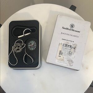 Smith & Wesson Black Dog Tag Watch